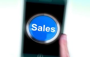phone with the word sales on it for digital marketing
